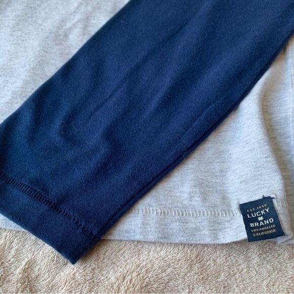 Lucky Brand Saturday Stretch Raglan Henley Size M - Picture 4 of 7